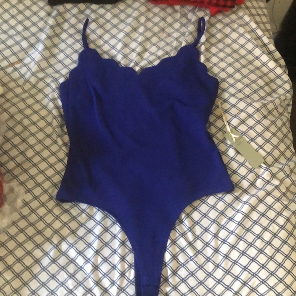 Navy blue body suit !